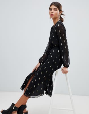 oasis black shirt dress