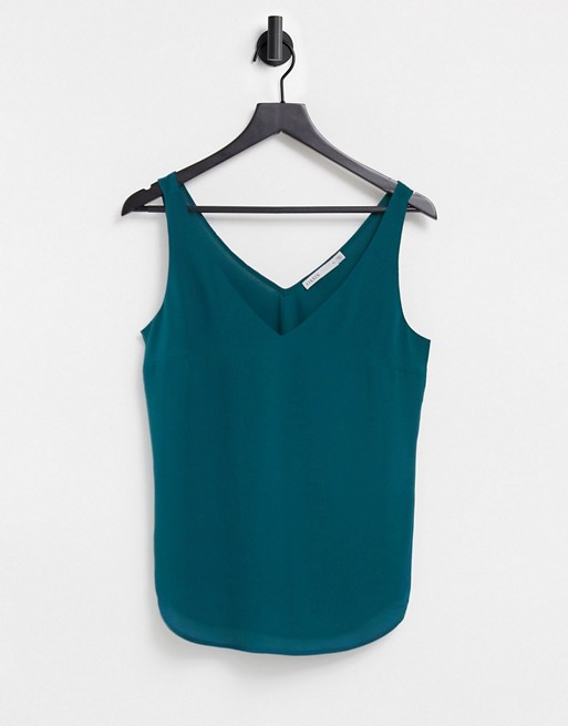 Oasis formal cami top in turquoise