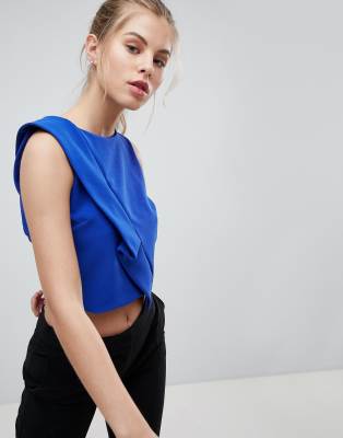 oasis chiffon frill top