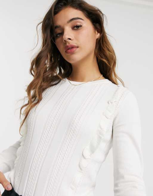 Oasis white jumper hotsell