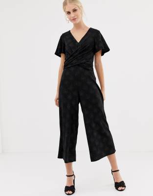 glitter jumpsuit black