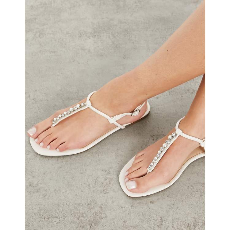 Glitter toe post on sale sandals