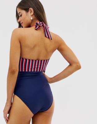 oasis stripe swimsuit