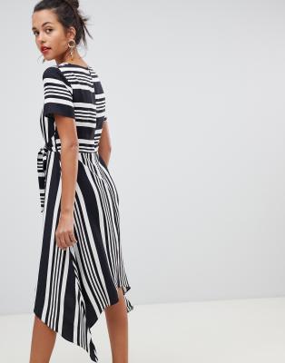 oasis black and white dress