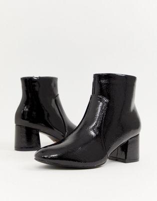 Oasis heeled ankle boots in black 