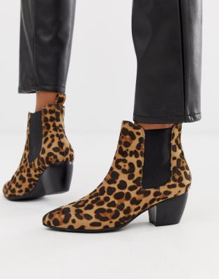 oasis leopard print boots