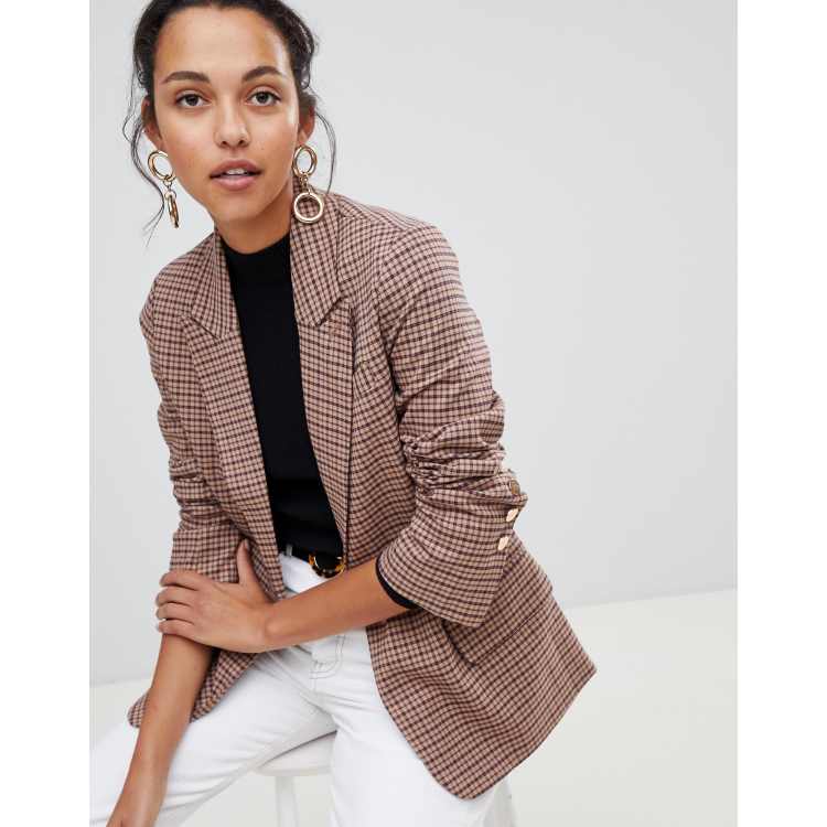 Oasis heritage hot sale check blazer