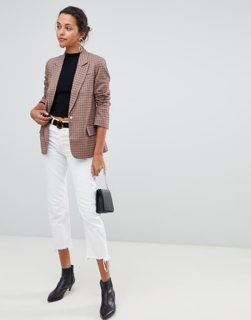 Oasis heritage hot sale check blazer