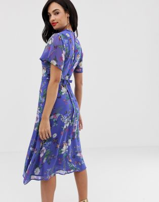 oasis blue midi dress