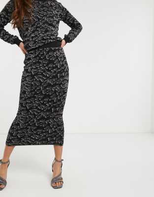 oasis animal print skirt
