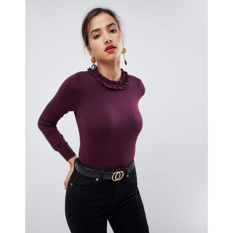 Oasis frill shoulder jumper hotsell