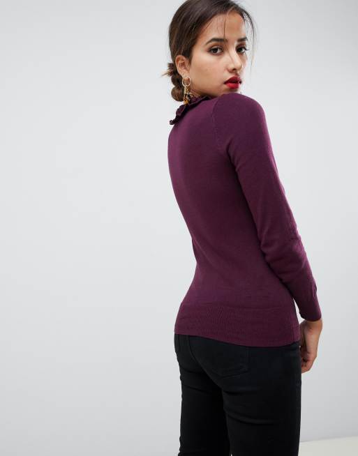 Oasis 2025 burgundy jumper