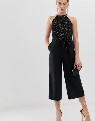 glitter top jumpsuit