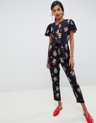 floral jumpsuit sleeves