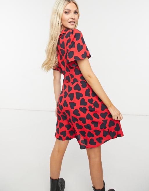 Jurk met hartjes print new arrivals