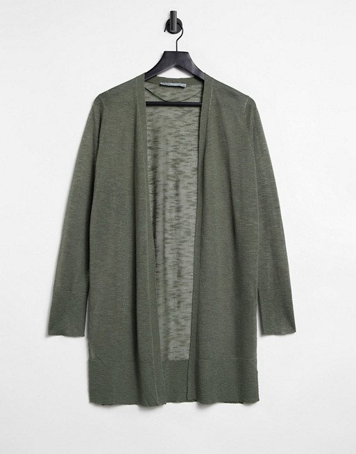Oasis knitted cardigan in khaki