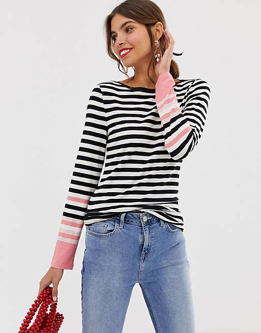 Oasis long sleeve t-shirt in stripe | ASOS