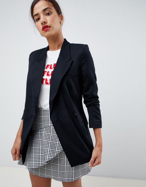 Longline Black Blazer