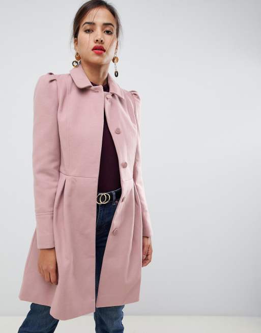 Manteau discount rose asos