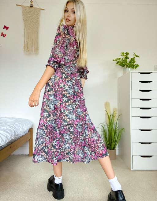 Oasis pink 2024 floral dress