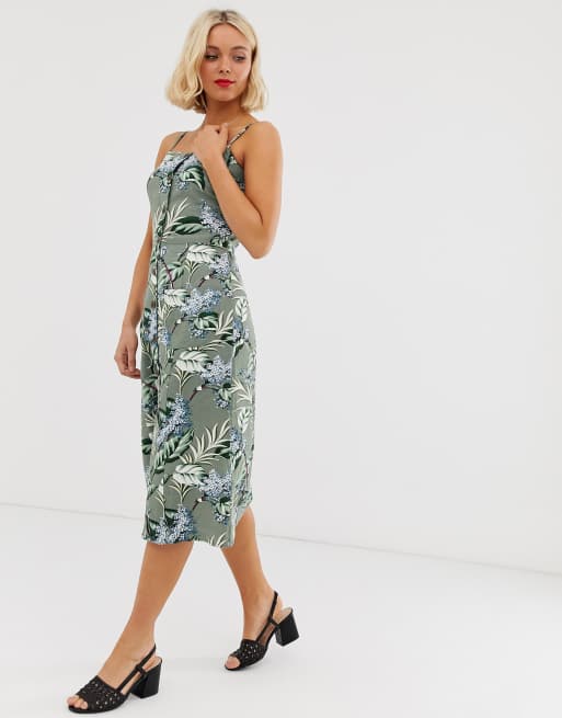 Oasis button 2025 through midi dress