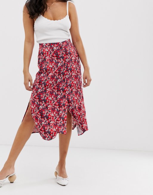 Asos oasis outlet midi skirt