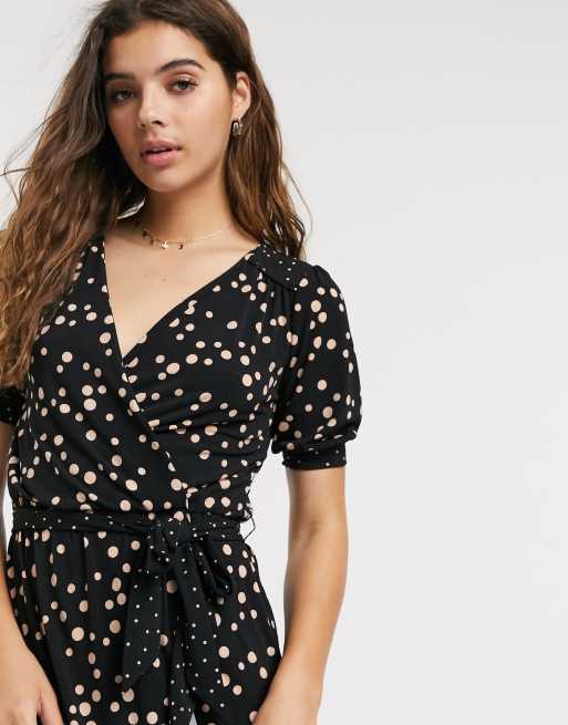 Oasis polka 2025 dot ruffle dress