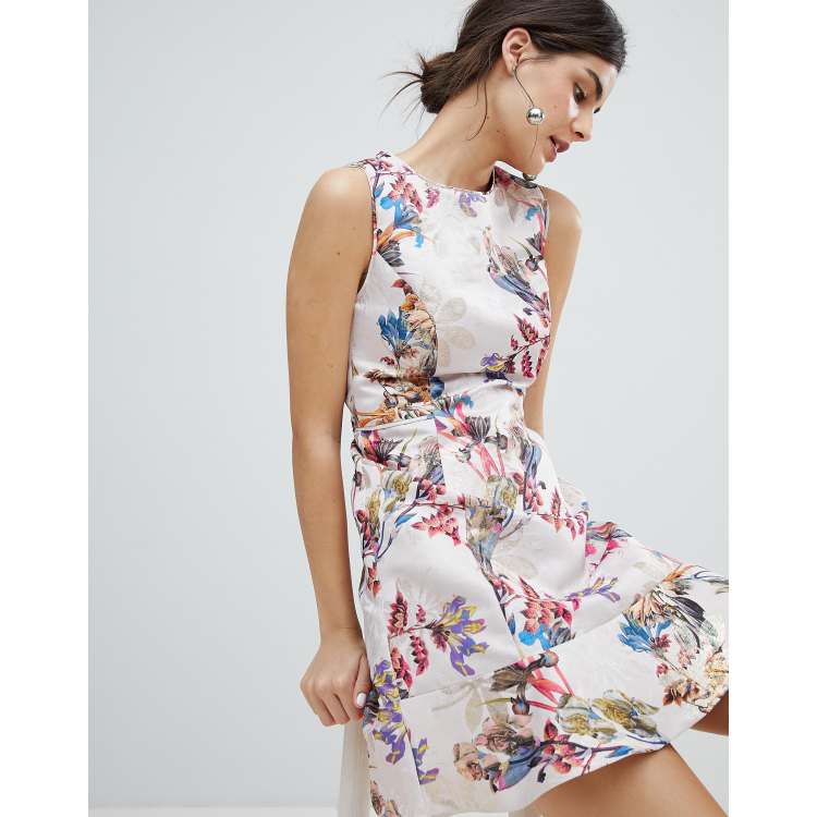 Oasis floral clearance skater shirt dress