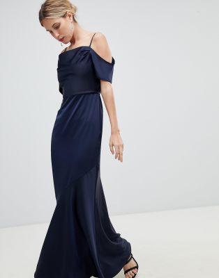 navy occasion maxi dress