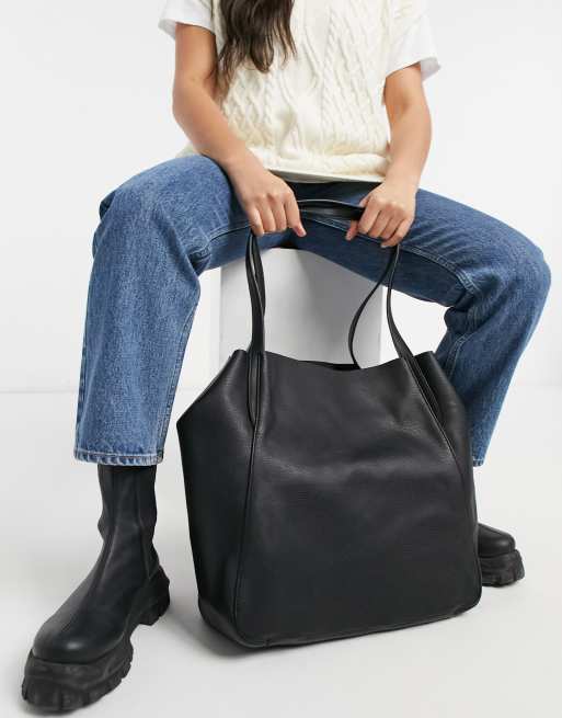 Oasis oversized tote bag in black