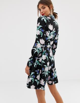 oasis petunia floral shirt dress Cinosural International School