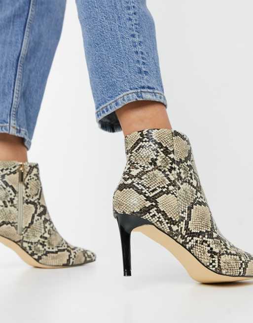 Oasis leopard shop print boots