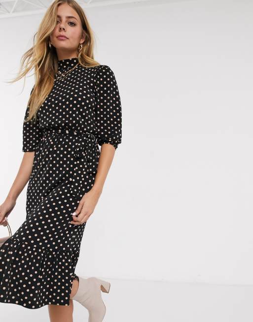 Oasis polka on sale dot midi dress