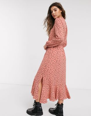 oasis spot shirt dress