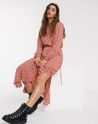 oasis spot shirt dress