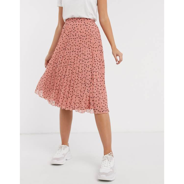 Oasis pink 2024 denim ruffle skirt