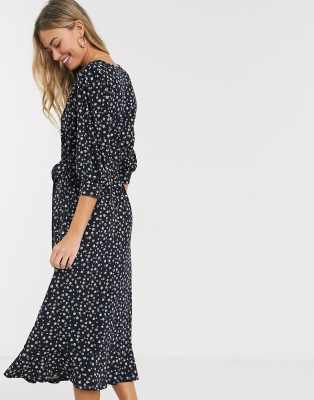 oasis floral tiered midi dress