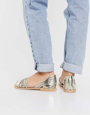 oasis gold sandals