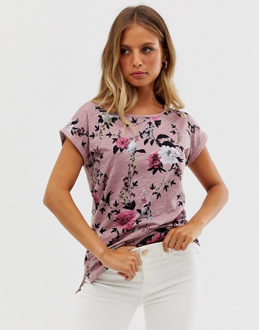 Oasis rose print t-shirt in pink