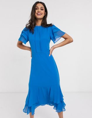oasis blue midi dress