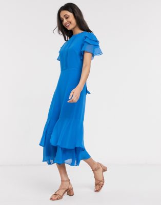 oasis blue midi dress