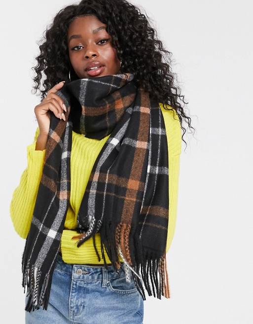 Oasis scarf in check