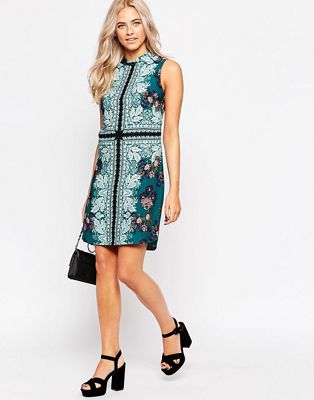 Oasis Scarf Placement Shift Dress | ASOS