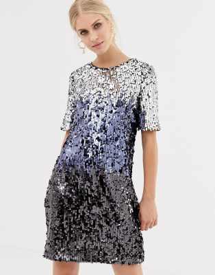 oasis ombre sequin dress