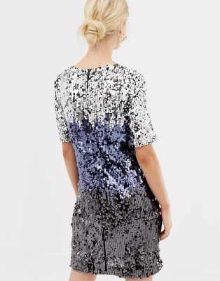 oasis ombre sequin dress