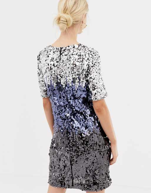 Oasis ombre outlet sequin dress