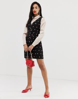oasis heart print dress
