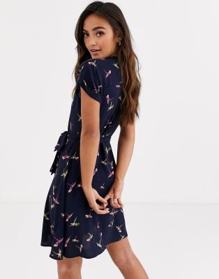 oasis navy shirt dress