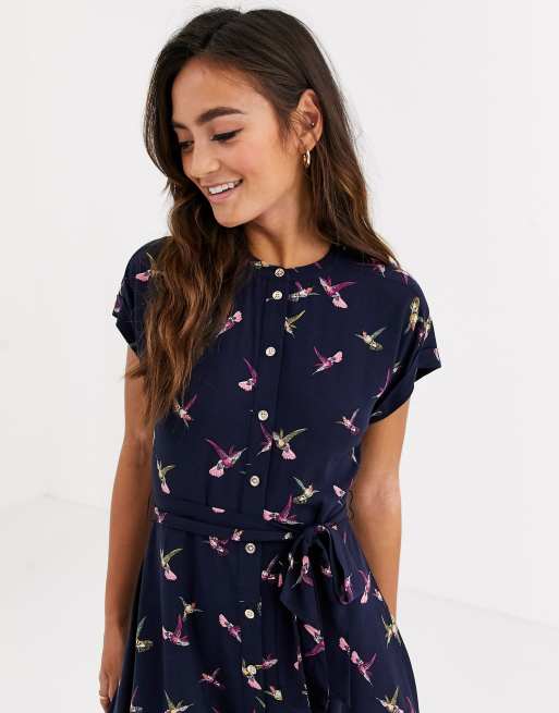 Oasis bird print dress sale