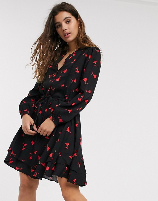 Oasis shirt dress in floral print